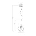 Lampada sospesa sfera vetro bianco soffitto cucina salotto Erich Maytoni Saldi