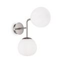 Applique a muro corridoio salone 2 sfere palle bianco Erich Maytoni Saldi