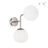 Applique a muro corridoio salone 2 sfere palle bianco Erich Maytoni Vendita