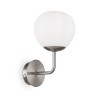 Applique a parete lampada a muro paralume a sfera bianco Erich Maytoni Offerta