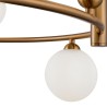 Lampadario salotto anello sospeso cerchio 6 luci sfere Ring Maytoni Modello