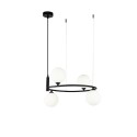 Lampada a soffitto cerchio sospeso anello 4 sfere moderno Ring Maytoni Offerta