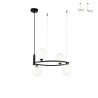 Lampada a soffitto cerchio sospeso anello 4 sfere moderno Ring Maytoni Vendita