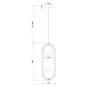 Lampada a sospensione soffitto design moderno palle sfere Ring Maytoni Costo