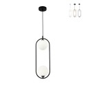 Lampada a sospensione soffitto design moderno palle sfere Ring Maytoni Promozione