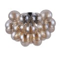 Plafoniera a grappolo soffitto sfere palle vetro ambra Balbo Maytoni Vendita