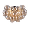 Plafoniera a grappolo soffitto sfere palle vetro ambra Balbo Maytoni Promozione