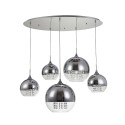 Lampadario design moderno sfere sospese vetro cromato Fermi Maytoni Vendita
