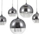 Lampadario design moderno sfere sospese vetro cromato Fermi Maytoni Offerta