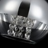 Lampada sfera sospesa a soffitto vetro cromato Ø 20cm Fermi Maytoni Offerta