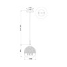 Lampada sfera sospesa a soffitto vetro cromato Ø 20cm Fermi Maytoni Sconti