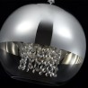 Lampada sospesa a soffitto sfera Ø 30cm vetro cromato Fermi Maytoni Saldi