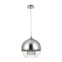 Lampada sospesa a soffitto sfera Ø 30cm vetro cromato Fermi Maytoni Vendita