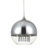 Lampada sospesa a soffitto sfera Ø 30cm vetro cromato Fermi Maytoni Offerta