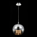 Lampada sospesa a soffitto sfera Ø 30cm vetro cromato Fermi Maytoni Sconti