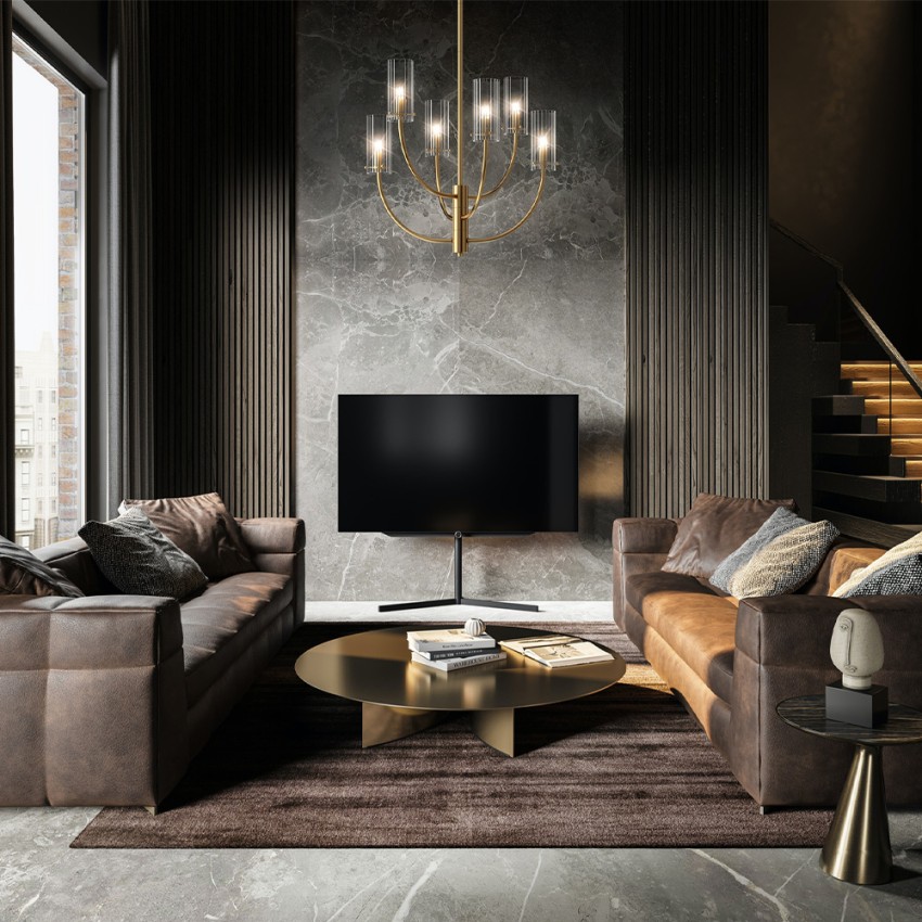 Lampadario da soffitto candelabro moderno cilindri 6 luci Arco Maytoni Promozione Lampadario da soffitto candelabro moderno cilindri 6 luci Arco Maytoni Promozione