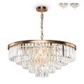 Lampadario sospeso classico cristalli vetro trasparente Revero Maytoni Promozione