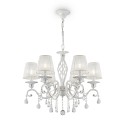 Lampadario da soffitto candelabro bianco classico cristalli Grace Maytoni Promozione