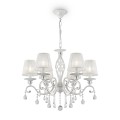 Lampadario da soffitto candelabro bianco classico cristalli Grace Maytoni Promozione