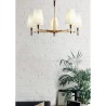 Lampadario moderno 5 luci candelabro paralume stoffa Zaragoza Maytoni Saldi