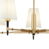 Lampadario moderno 5 luci candelabro paralume stoffa Zaragoza Maytoni Offerta
