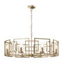 Lampadario dorato a sospensione soffitto salotto 8 luci Bowi Maytoni Vendita
