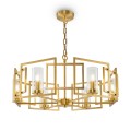 Lampadario a sospensione moderno dorato 6 luci da salotto Bowi Maytoni Promozione