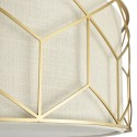 Lampada da soffitto moderno dorato paralume tessuto Messina Maytoni Saldi