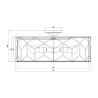 Lampada da soffitto moderno dorato paralume tessuto Messina Maytoni Sconti