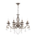 Candelabro classico a soffitto 8 luci cristalli pendenti Grace Maytoni Promozione