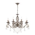 Candelabro classico a soffitto 8 luci cristalli pendenti Grace Maytoni Promozione