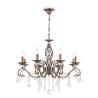 Candelabro classico a soffitto 8 luci cristalli pendenti Grace Maytoni Promozione