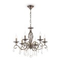 Lampada candelabro a soffitto classico cristalli 6 luci Grace Maytoni Promozione