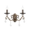Applique da parete lampada classica con cristalli 2 luci Grace Maytoni Promozione