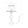 Lampada da tavolo scrivania stile classico paralume tessuto Grace Maytoni Offerta