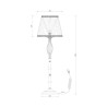 Lampada da terra piantana soggiorno stile classico stoffa Grace Maytoni Catalogo