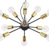 Lampadario a sospensione nero soffitto 12 portalampada Jackson Maytoni Offerta