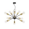 Lampadario a sospensione nero soffitto 12 portalampada Jackson Maytoni Vendita