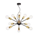 Lampadario a sospensione nero soffitto 12 portalampada Jackson Maytoni Promozione