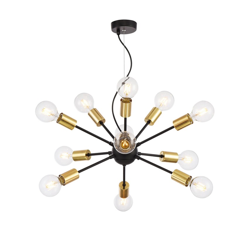 Lampadario a sospensione nero soffitto 12 portalampada Jackson Maytoni Promozione Lampadario a sospensione nero soffitto 12 portalampada Jackson Maytoni Promozione