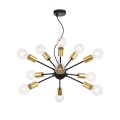 Lampadario a sospensione nero soffitto 12 portalampada Jackson Maytoni Promozione