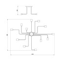 Plafoniera soffitto moderna lampada stile minimalista Gilbert Maytoni Sconti