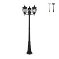 Lampadaire de jardin classique à 3 lumières éclairage extérieur Fleur Maytoni Promotion