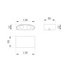 Éclairage extérieur moderne Applique murale de jardin à LED Strato Maytoni Catalogue