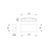 Lampada LED 6W da giardino a muro applique esterno Strato Maytoni Stock