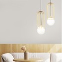 Lampada a sospensione dorato luce sfera soffitto soggiorno Telford Maytoni Promozione
