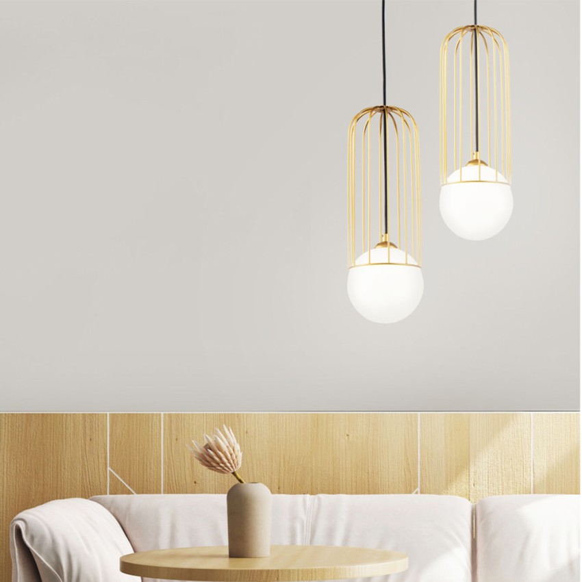 Lampada a sospensione dorato luce sfera soffitto soggiorno Telford Maytoni Promozione Lampada a sospensione dorato luce sfera soffitto soggiorno Telford Maytoni Promozione