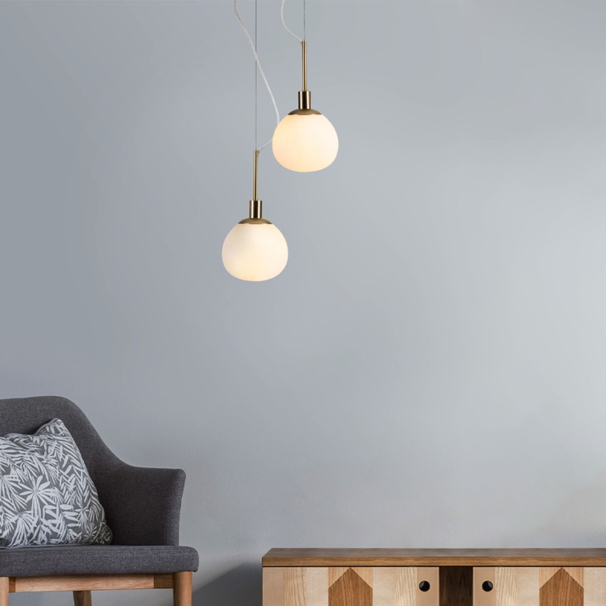 Lampada sospesa sfera vetro bianco soffitto cucina salotto Erich Maytoni Promozione Lampada sospesa sfera vetro bianco soffitto cucina salotto Erich Maytoni Promozione