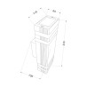 Éclairage extérieur applique murale lampe de jardin Unter Den Linden Maytoni Réductions