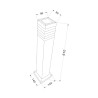 Éclairage extérieur borne lumineuse pour jardin IP54 Unter Den Linden Maytoni Choix